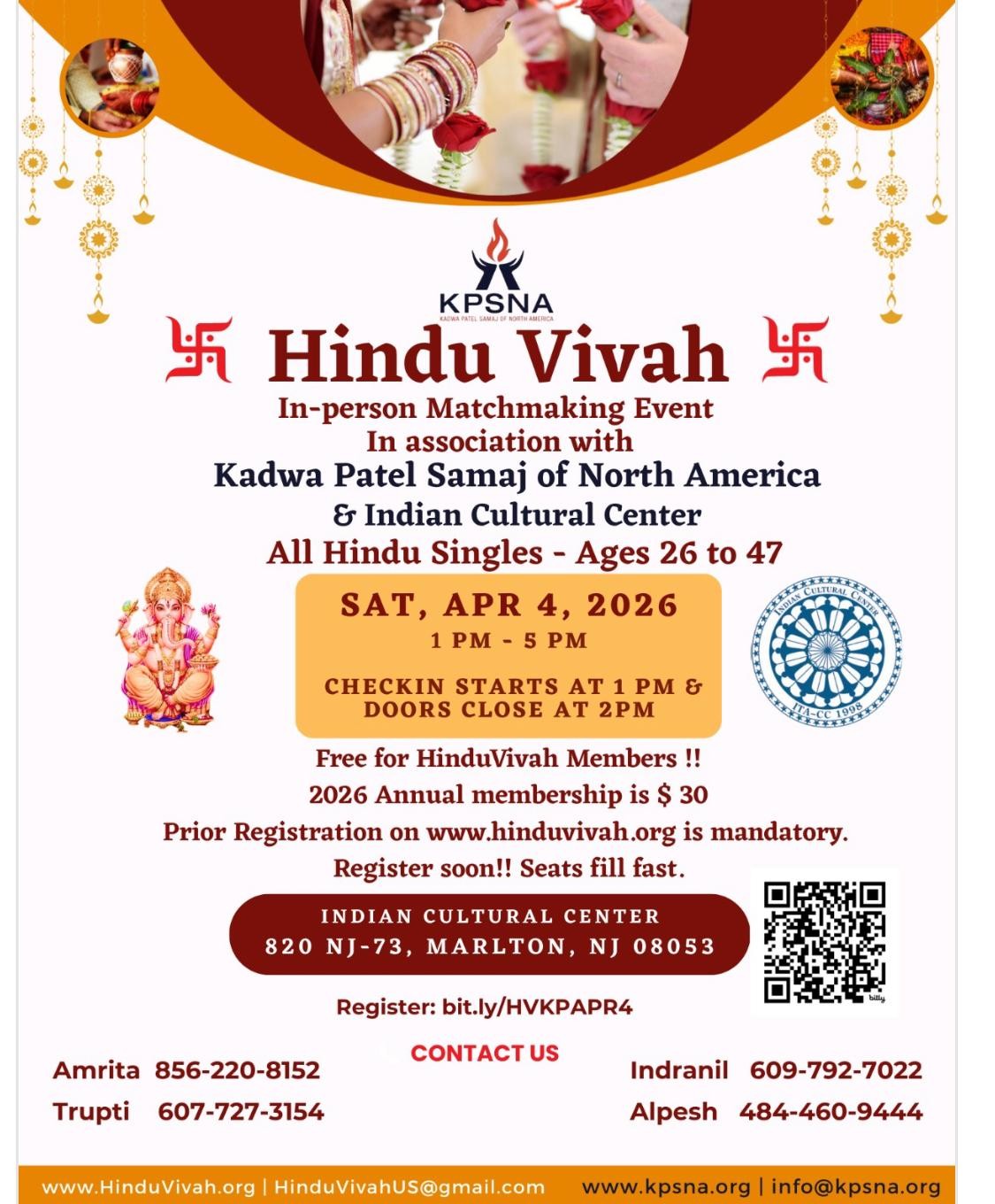 Hindu Vivah - Saturday, April 4, 2026