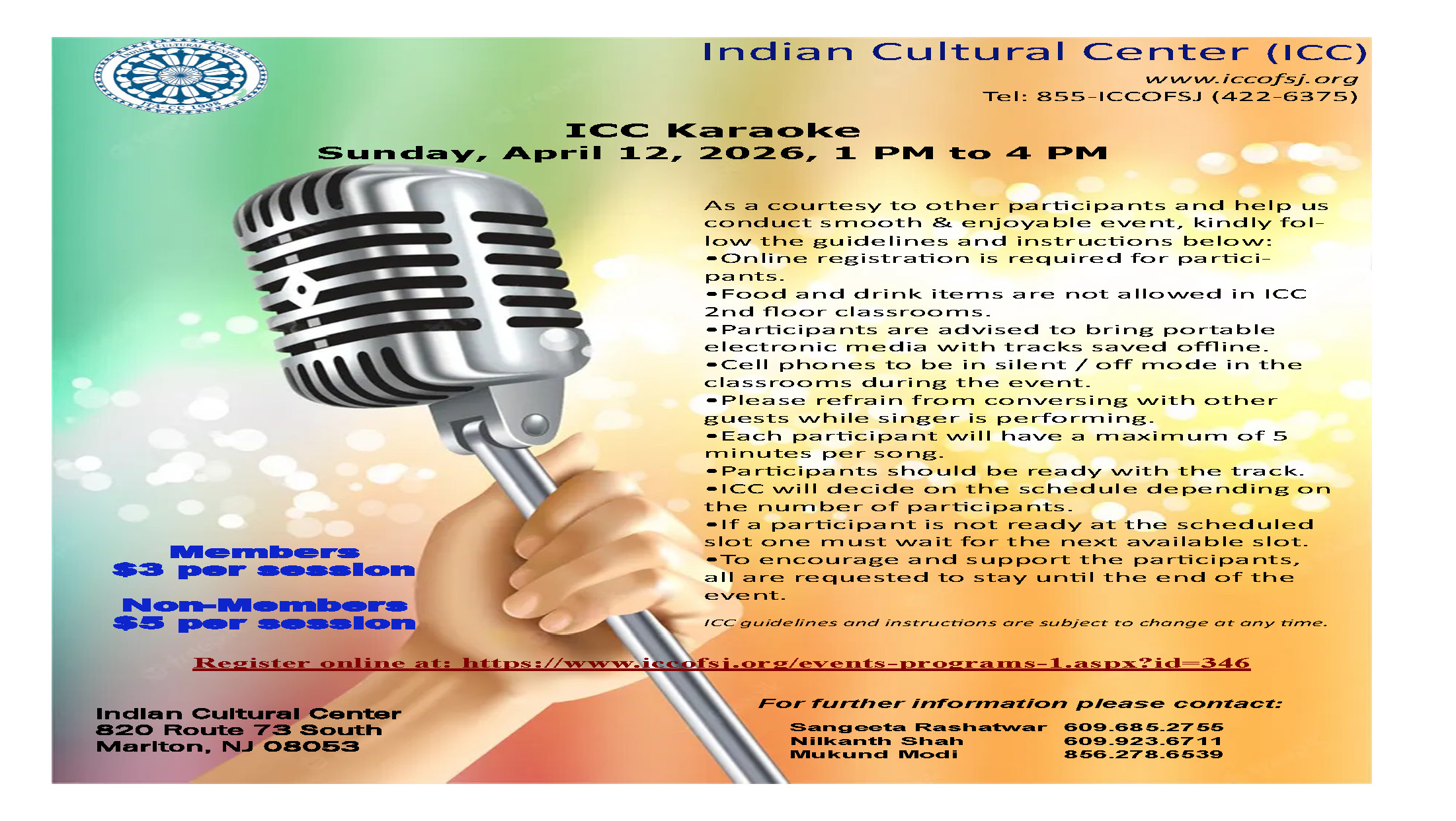 ICC Karaoke - April 2026